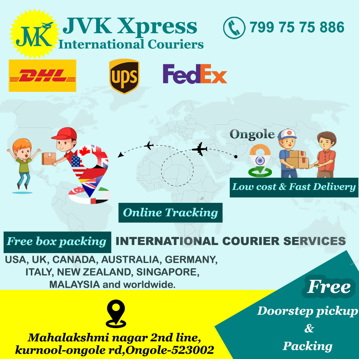 cargo service in ongole